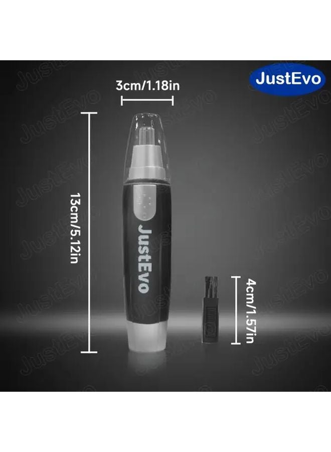 Black Mens Electric Nose Hair Trimmer 3D Design One Button Start Portable - Image 2